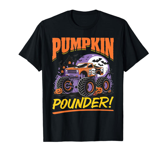 Monster Truck Halloween Pumpkin Pounder! T-Shirt