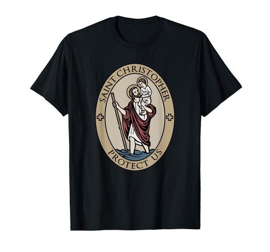 Funny Saint Christopher Bearer of Christ T-Shirt