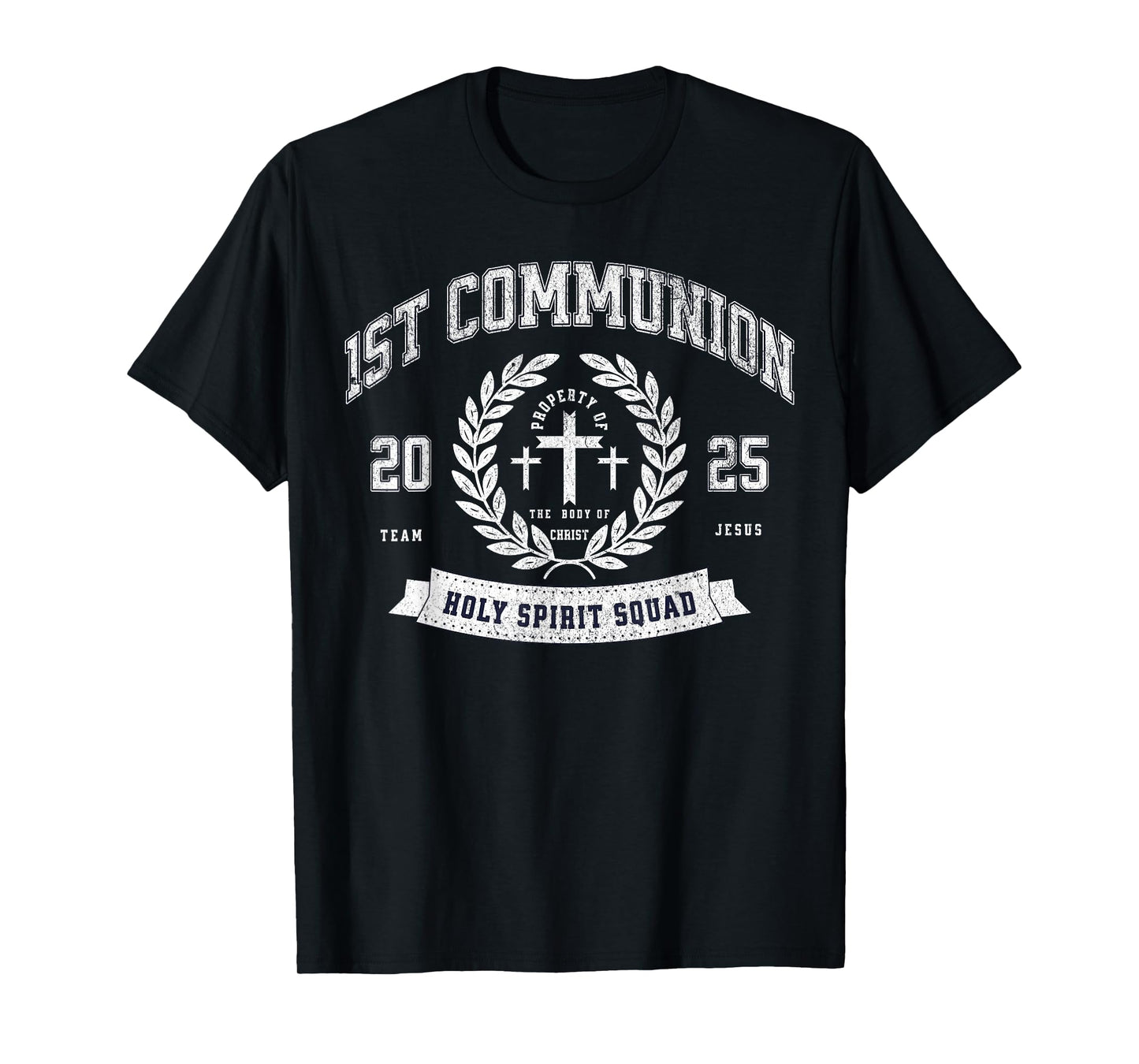 First Communion 2025 Funny Holy Spirit Catholic Religious T-Shirt