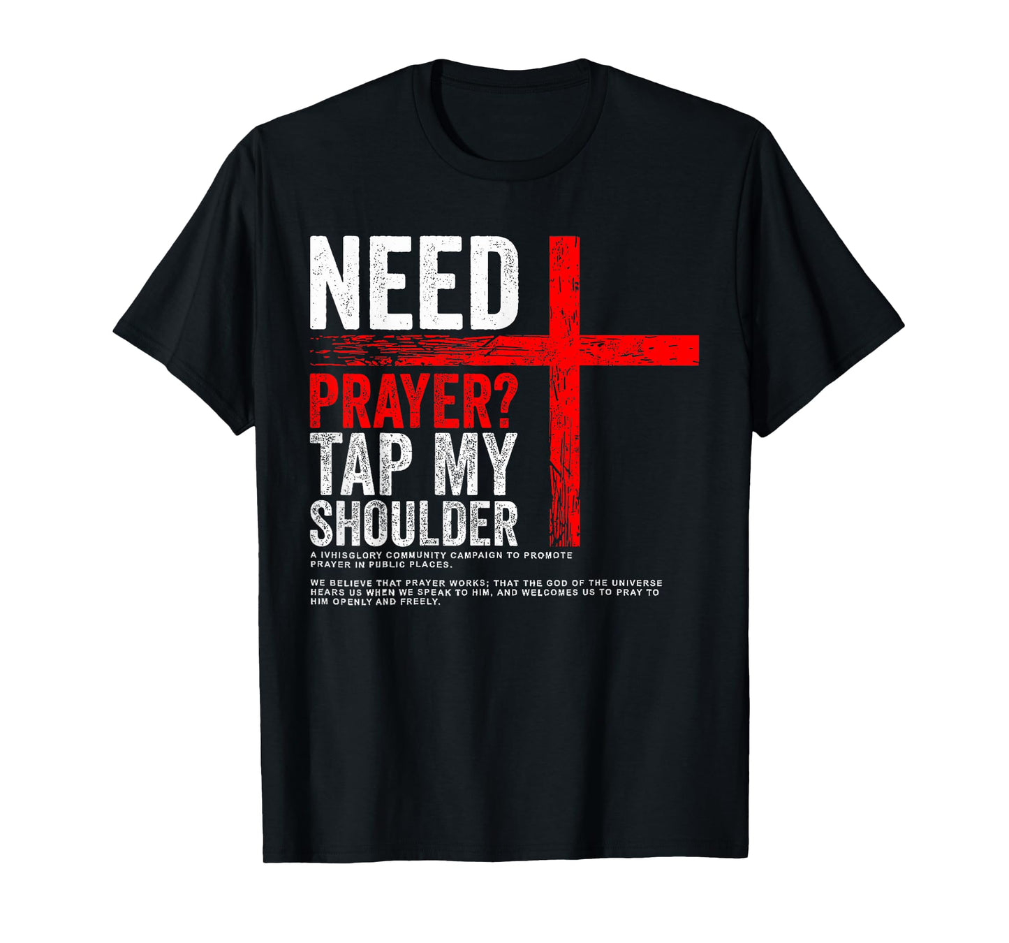 Funny Need Prayer Tap My Shoulder T-Shirt