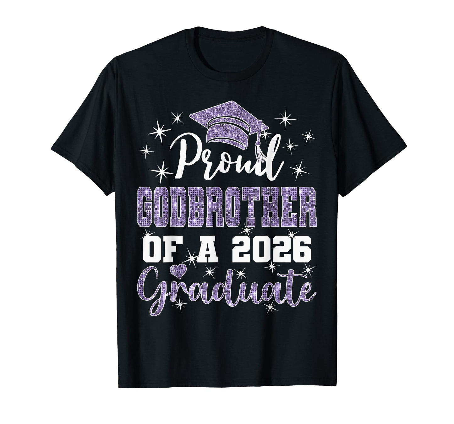 Super Proud Godbrother of 2026 Graduate Graduation Family T-Shirt