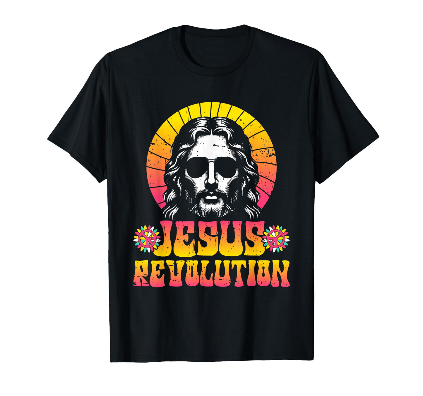 Jesus Revolution Faith Retro Groovy Christian T-Shirt