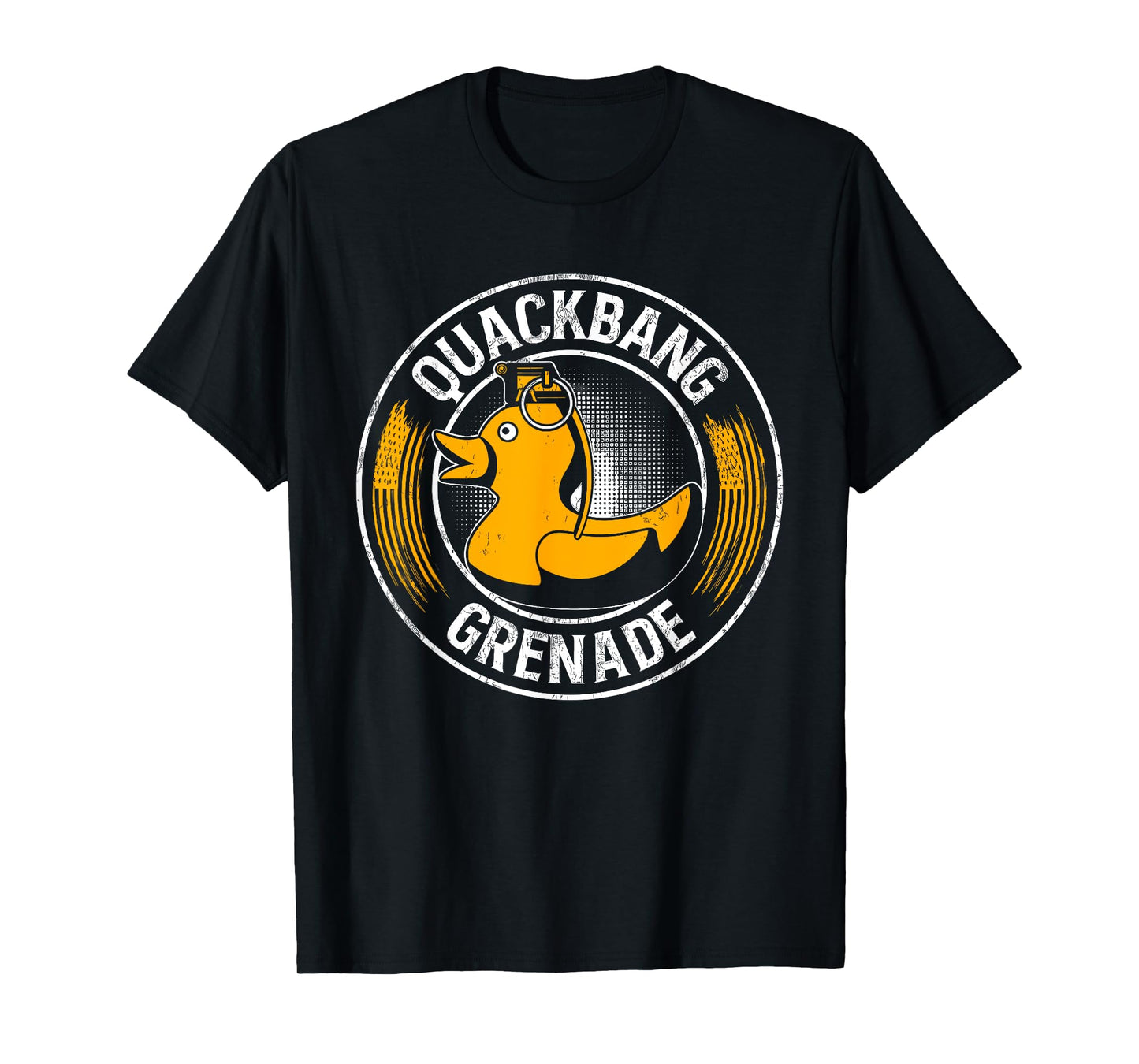 Funny Quackbang Quote Grenade Design T-Shirt