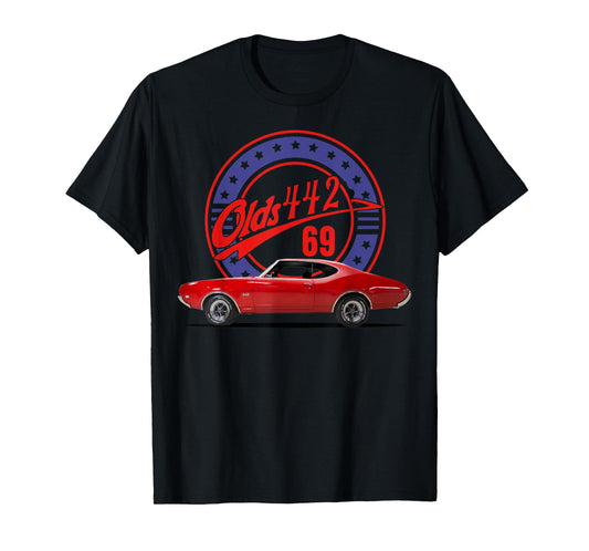 1969 69 olds 442 muscle car T-Shirt