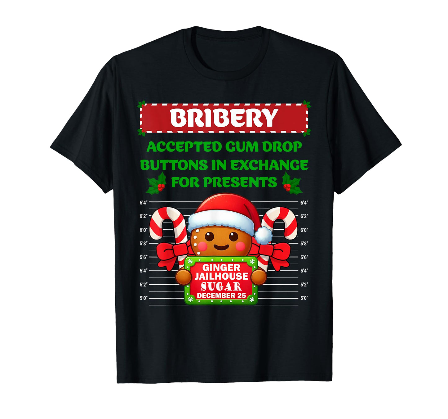 Funny Gingerbread Inmate Christmas Matching Family Group Set T-Shirt