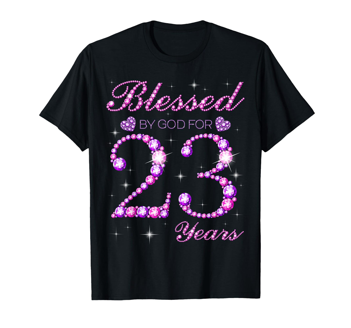 Blessed by God for 23 Years Old 23rd Birthday Party T-Shirt