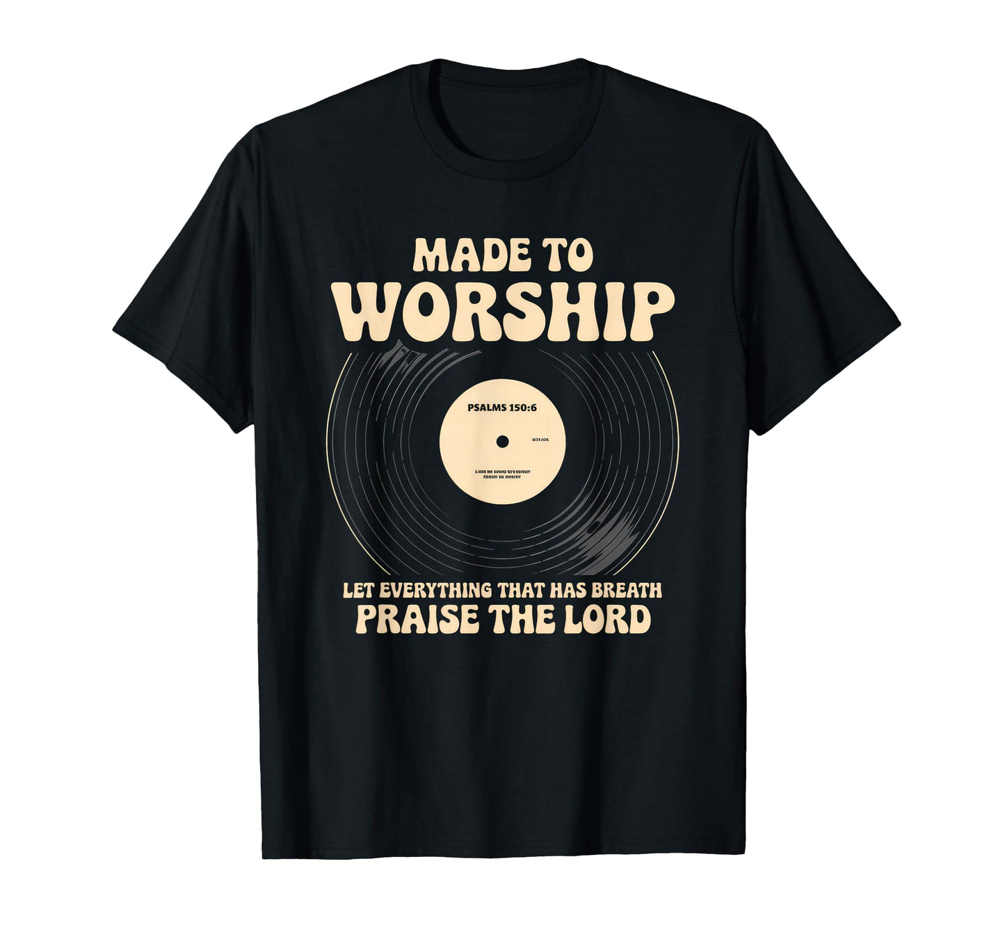 Worship Tshirt Christian Music Retro Cassette Psalms 150:6 T-Shirt