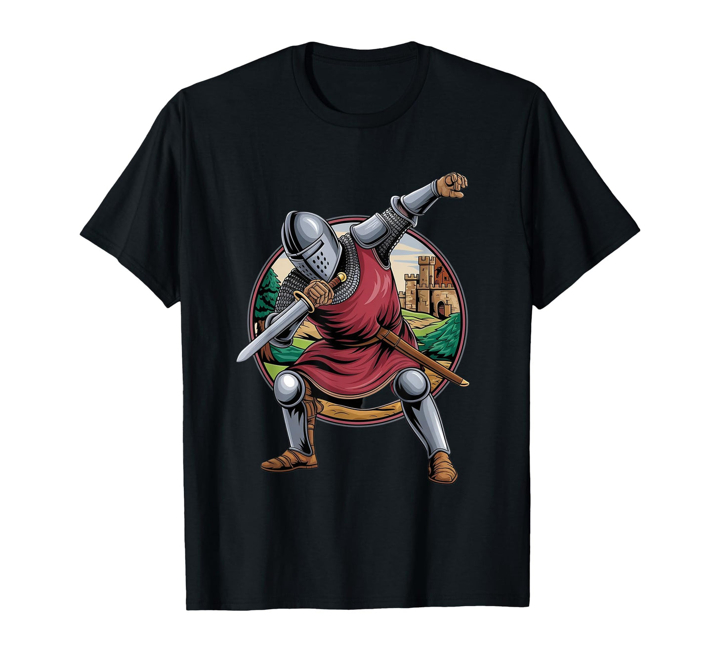 Dabbing Medieval Knight T-Shirt