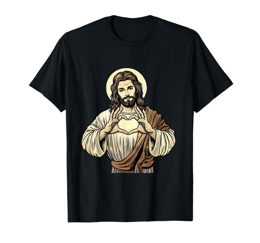 Jesus Is Love Tee Jesus Loves You Easter Christmas Graphic T-Shirt