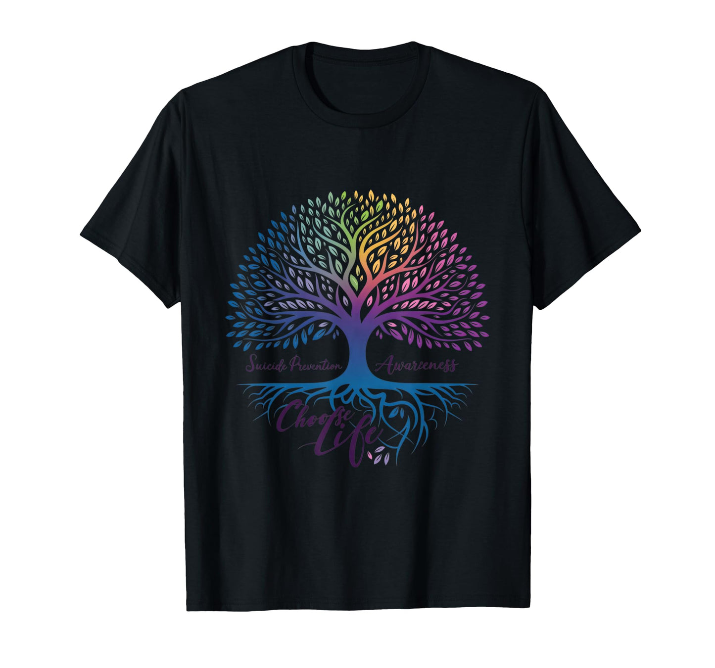 Tree Of Life Choose Life Suicide Prevention Awareness T-Shirt