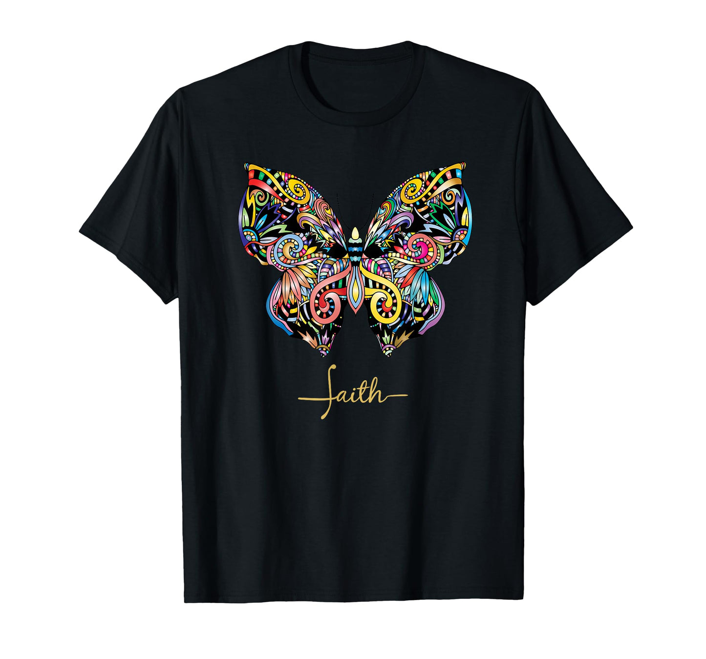 Christian T Faith bible butterfly women's T-Shirt