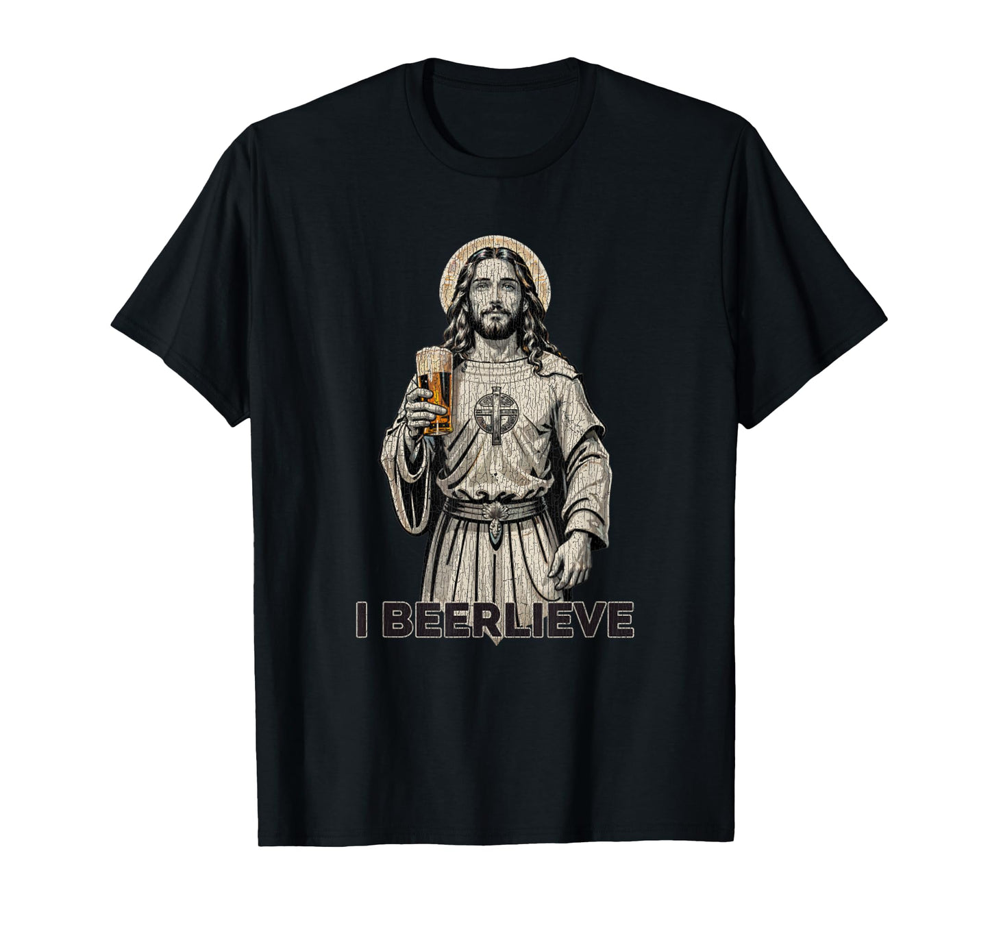 Vintage Jesus I Beer I Believe In Jesus T-Shirt