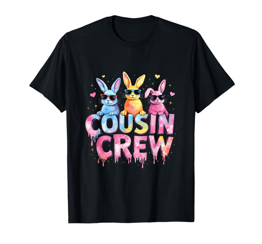 Cousin Crew Easter Bunny Family Matching Toddler Boys Girls T-Shirt