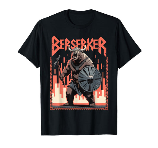 Viking Berserker Strength - Norse Bear T-Shirt