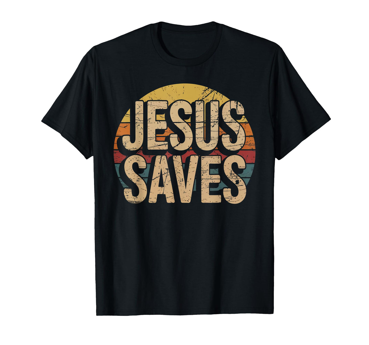 Jesus Saves Cross Christian Religious Faith Mens T-Shirt