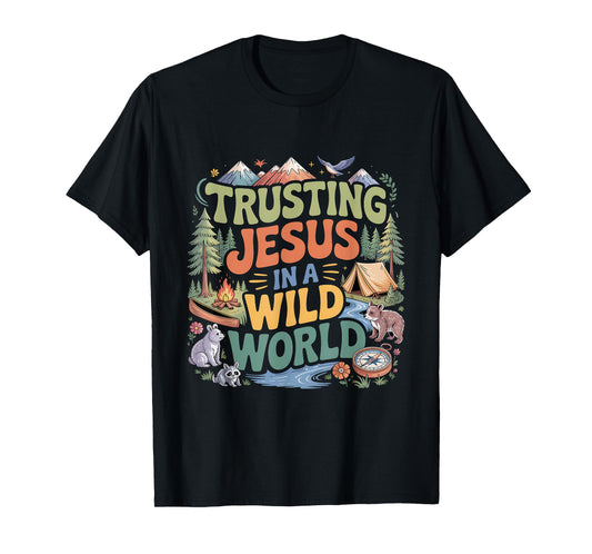 Christian Summer True North Trusting Jesus Camp VBS 2025 T-Shirt