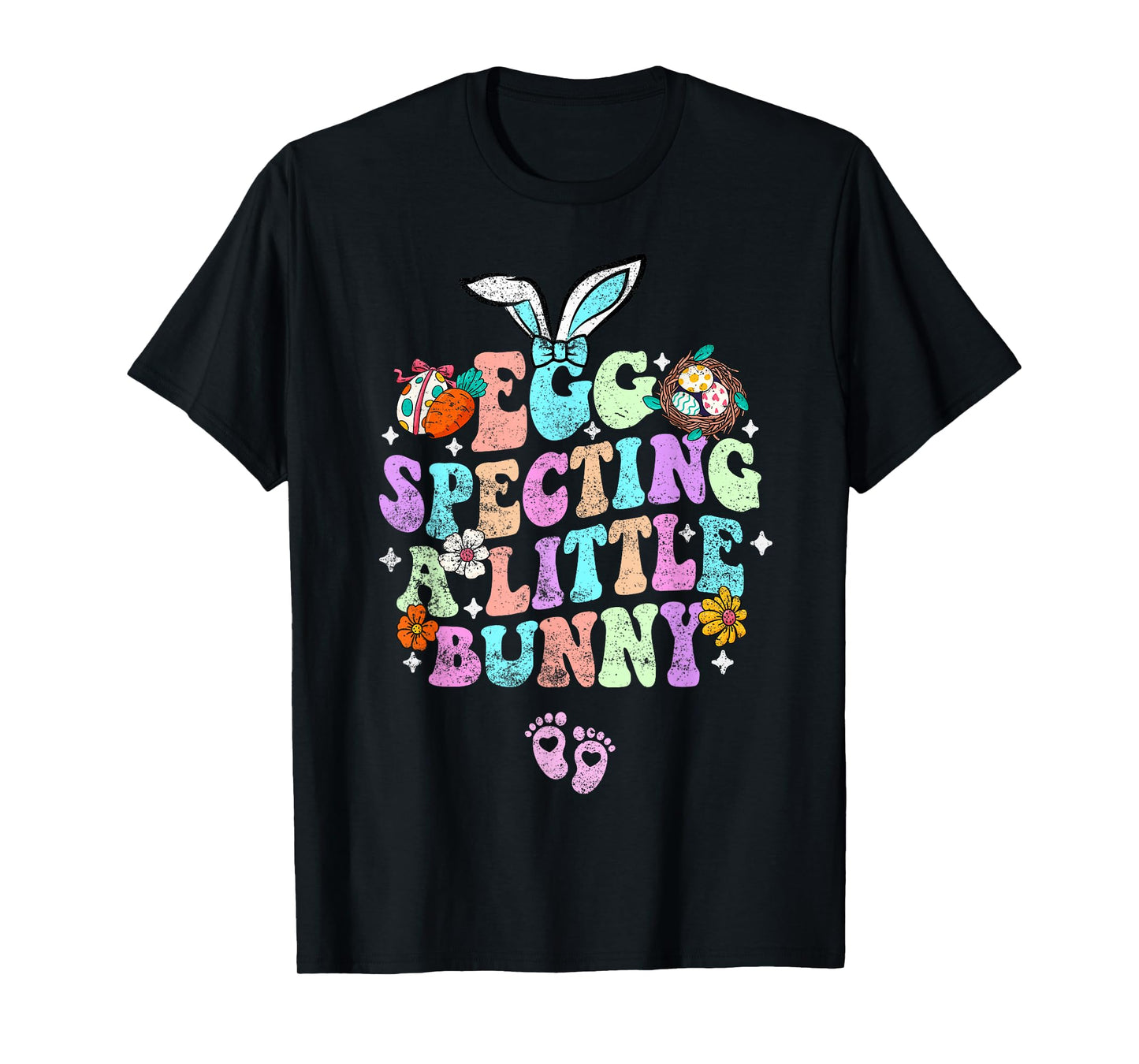 Egg Specting A Little Bunny Easter Pregnancy Announcement T-Shirt