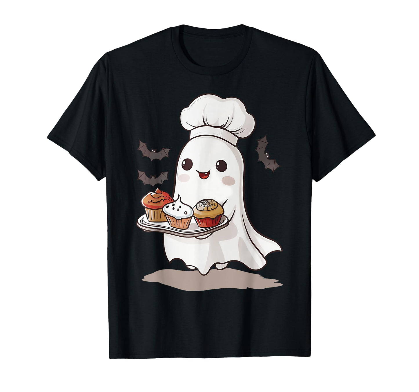 Cute Ghost Chef Baker Halloween Spooky Baking Costume T-Shirt