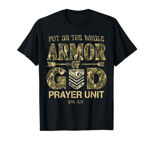 Put On The Full Armor of God - Christian Religious Bible T-Shirt