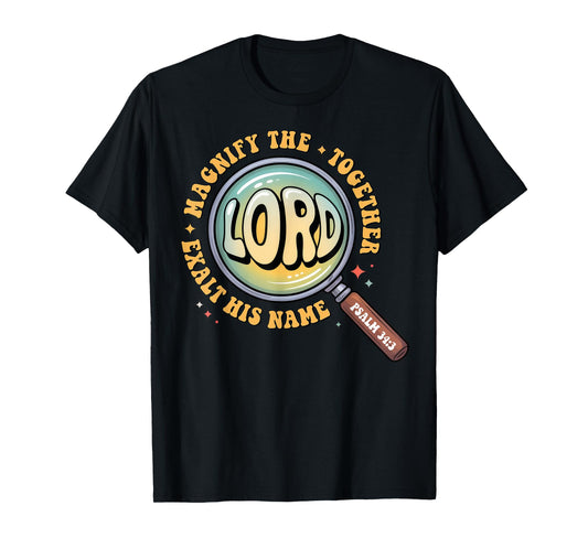 Magnify The Lord Bible Verse Magnified VBS 2025 Summer Camp T-Shirt