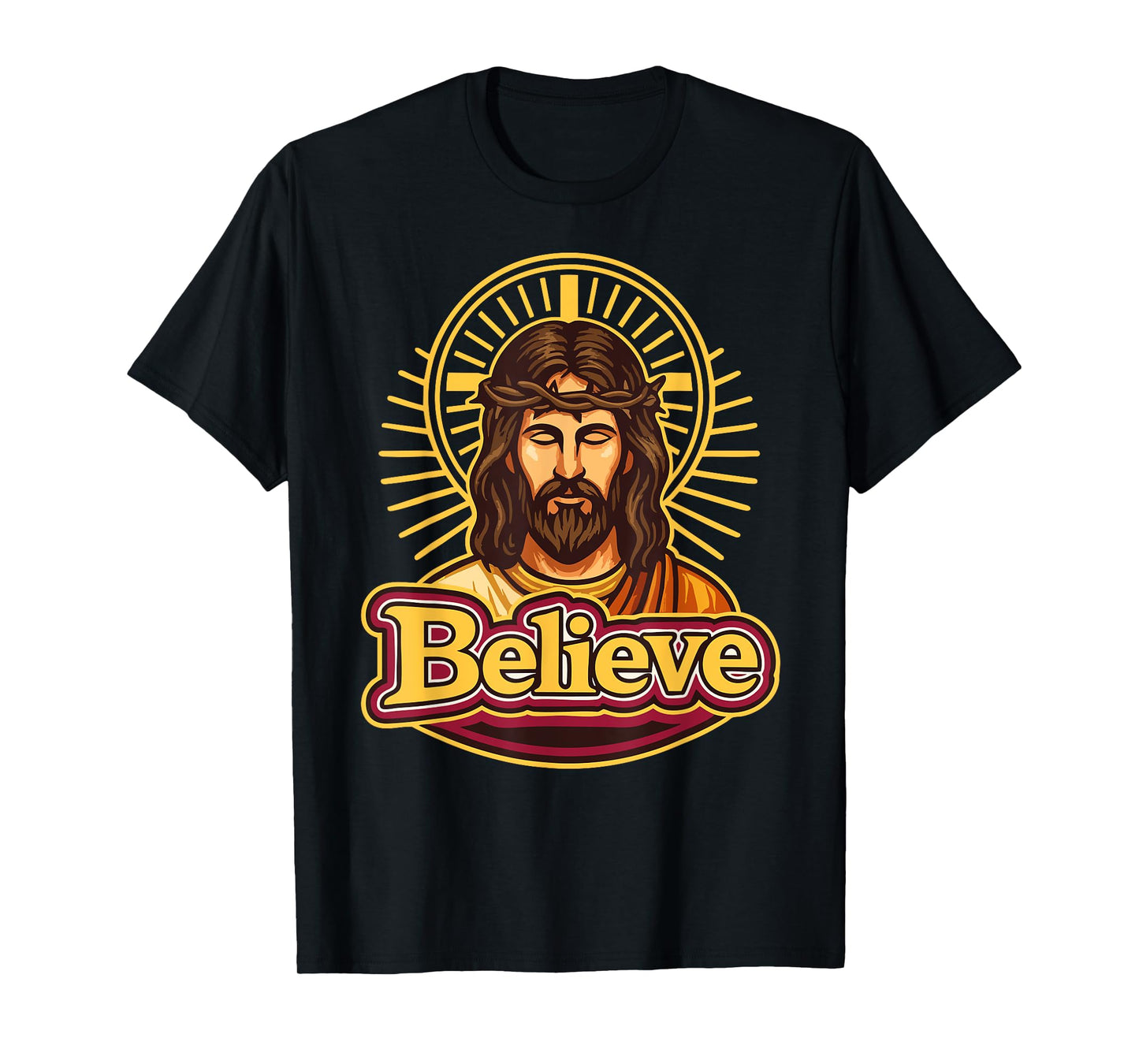 Christian Believe Jesus Christ Faith Savior Design T-Shirt