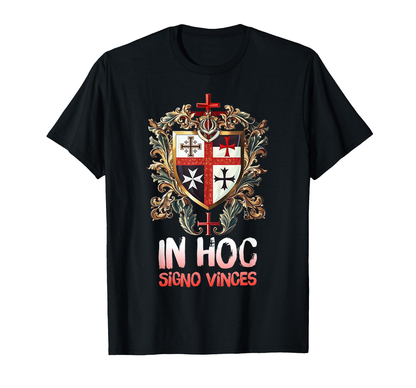 Catholic Knight Templar Crusader Cross Latin T-Shirt