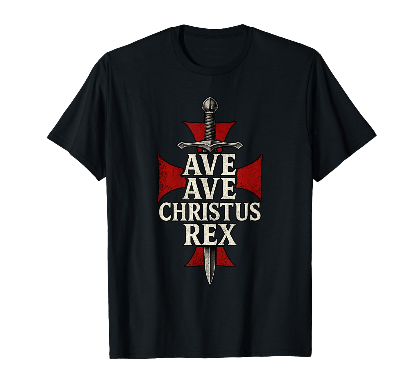 Ave Christus Rex – Powerful Catholic Faith Graphic Apparel T-Shirt