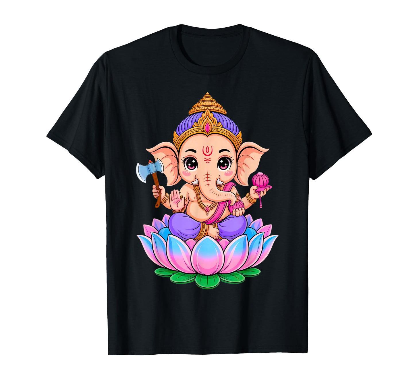Hindu Ganesha Puja Elephant God India Meditation Yoga Murti T-Shirt