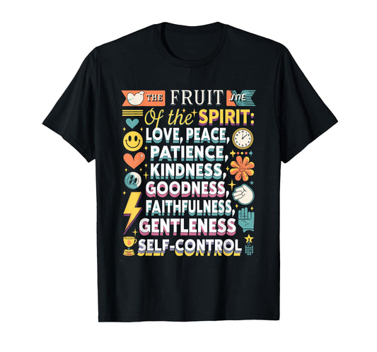 Awesome Galatians Fruit of The Spirit Religious Verses T-Shirt