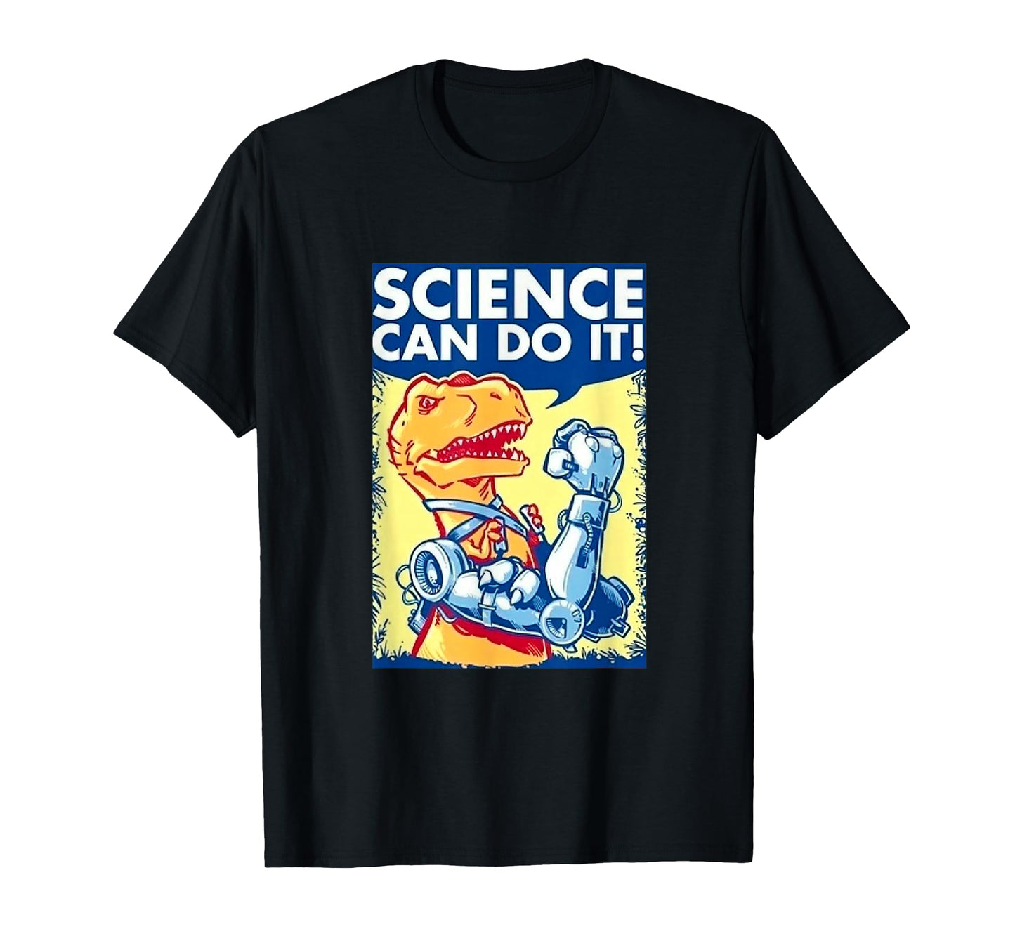Funny PHYSICS humor ROBOTIC DINOSAUR Teacher Men Girl Boy T-Shirt