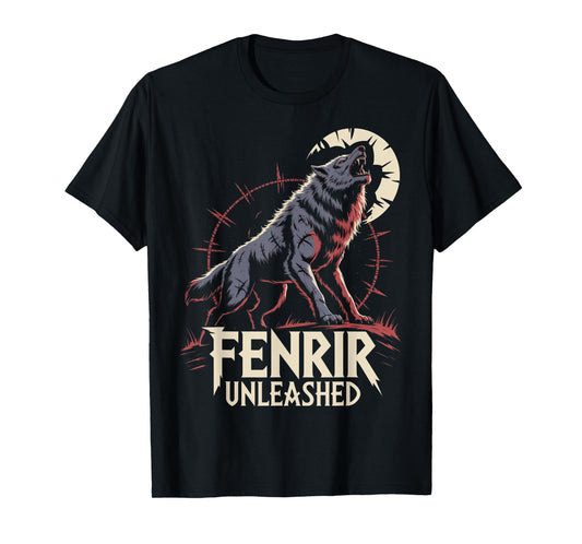 Celtic Fenrir Wolf Norse Mythology Nordic Viking T-Shirt