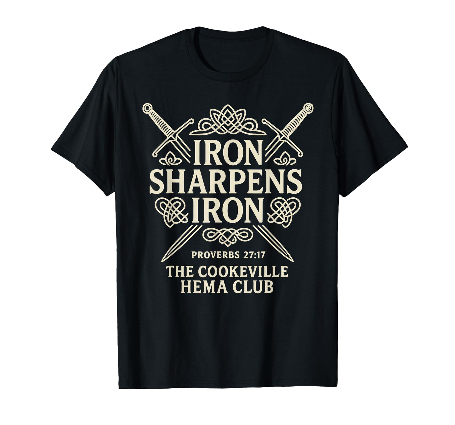 Iron Sharpens Iron Proverbs 27:17 Hema Bold T-Shirt