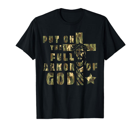 Camo Armor of God Christians Religious Camouflage T-Shirt