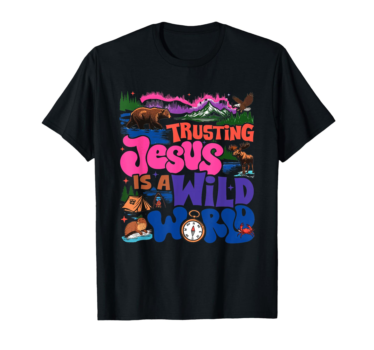True North VBS 2025 Trusting Jesus Wilderness Christian T-Shirt