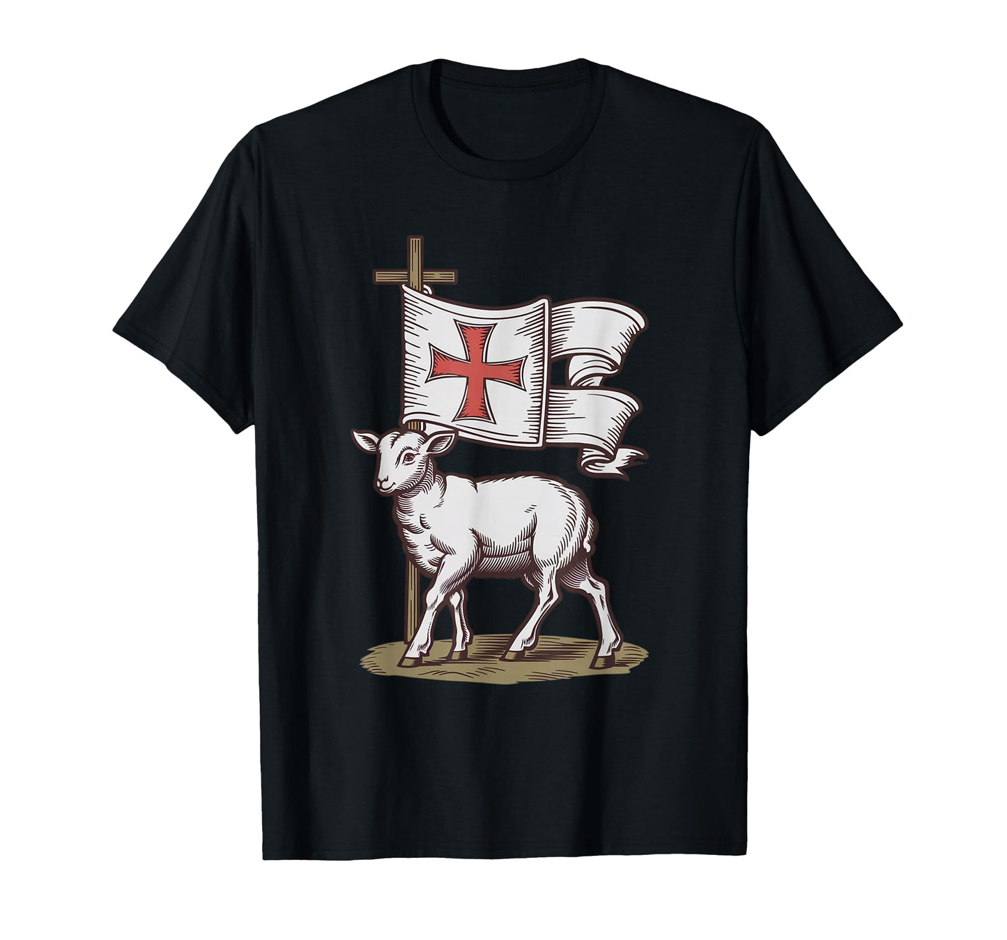 Lamb of God Christian Symbol of Faith Victory Agnus Dei T-Shirt