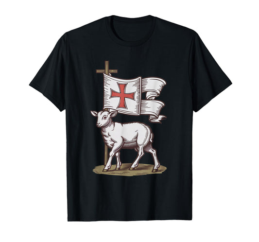 Lamb of God Christian Symbol of Faith Victory Agnus Dei T-Shirt