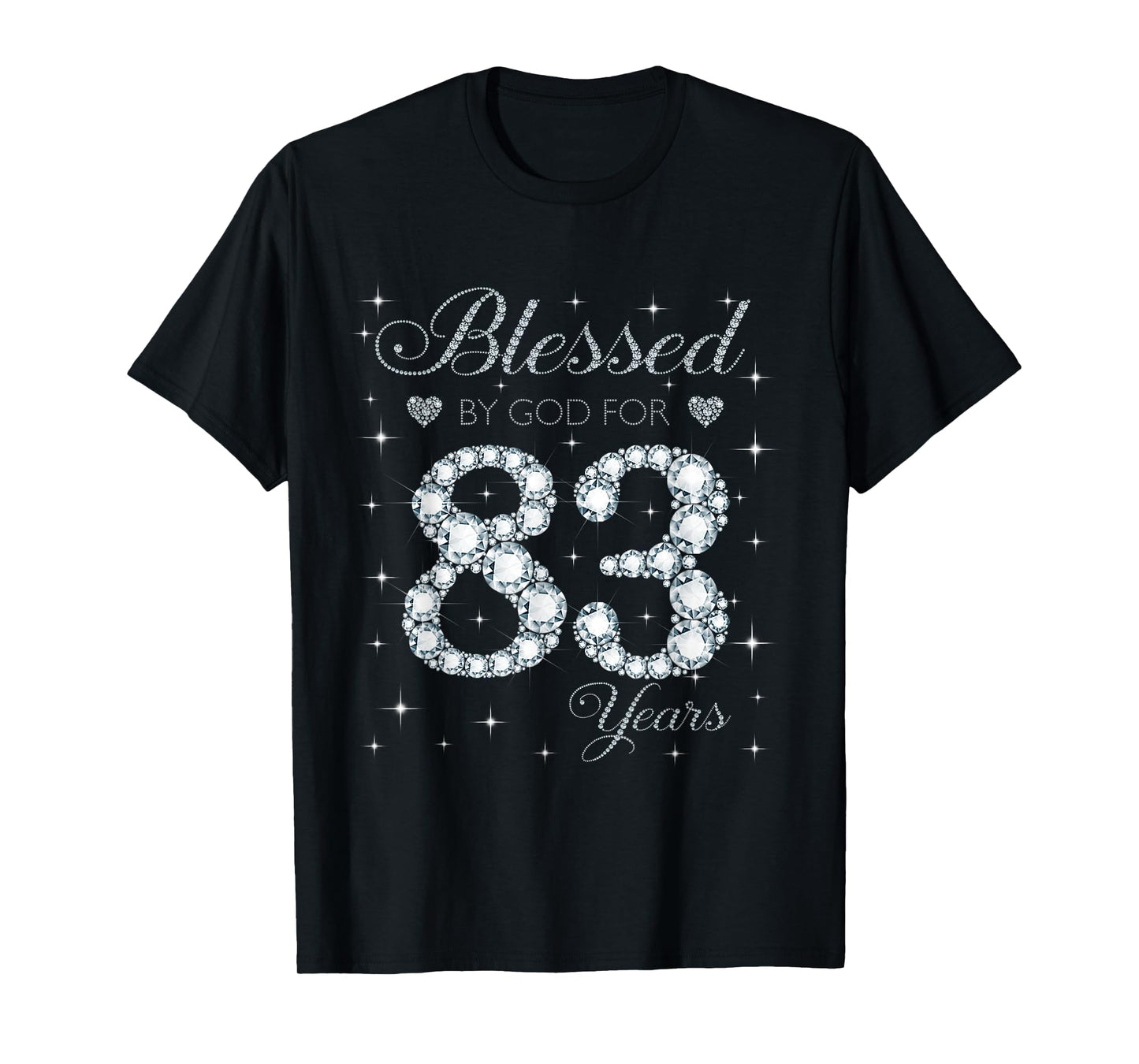 Blessed by God For 83 Years Old 83rd Birthday Gift For Women T-Shirt