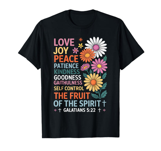 The Fruit of the Spirit Christian Cross Jesus T-Shirt