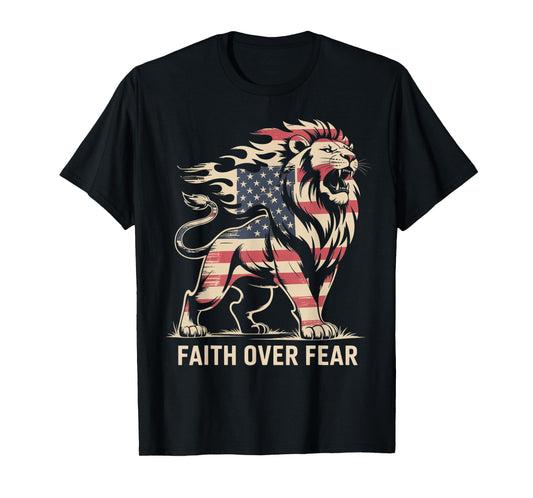 Faith Over Fear Mens T-Shirt