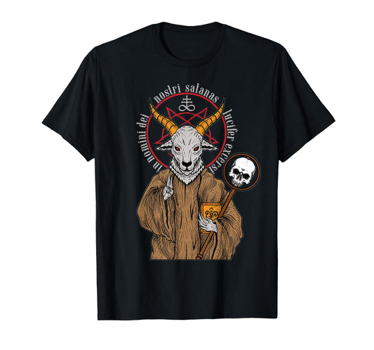 Baphomet Satan Antichrist Goat Luzifer 666 Occult Devil T-Shirt
