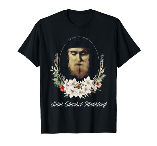 Religious Catholic Saint Charbel Makhlouf Christian Faith T-Shirt