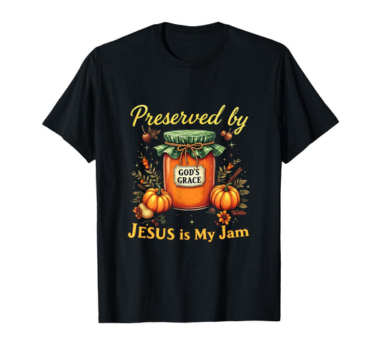 Preserved by God’s Grace Jesus Jam Strawberry Cute Bible T-Shirt