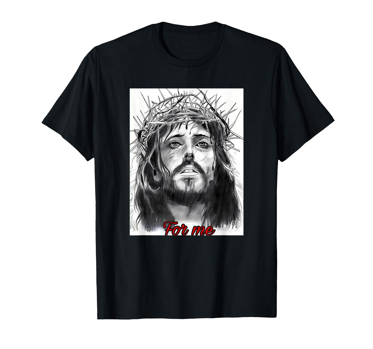 Vintage Face of Jesus with Crown for Me Christ Bible Classic T-Shirt