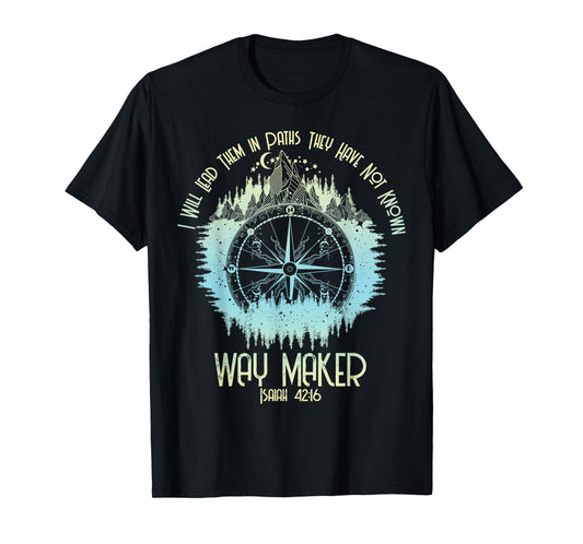 Spiritual Way Maker Bible Verse Christian Faith Way Maker T-Shirt