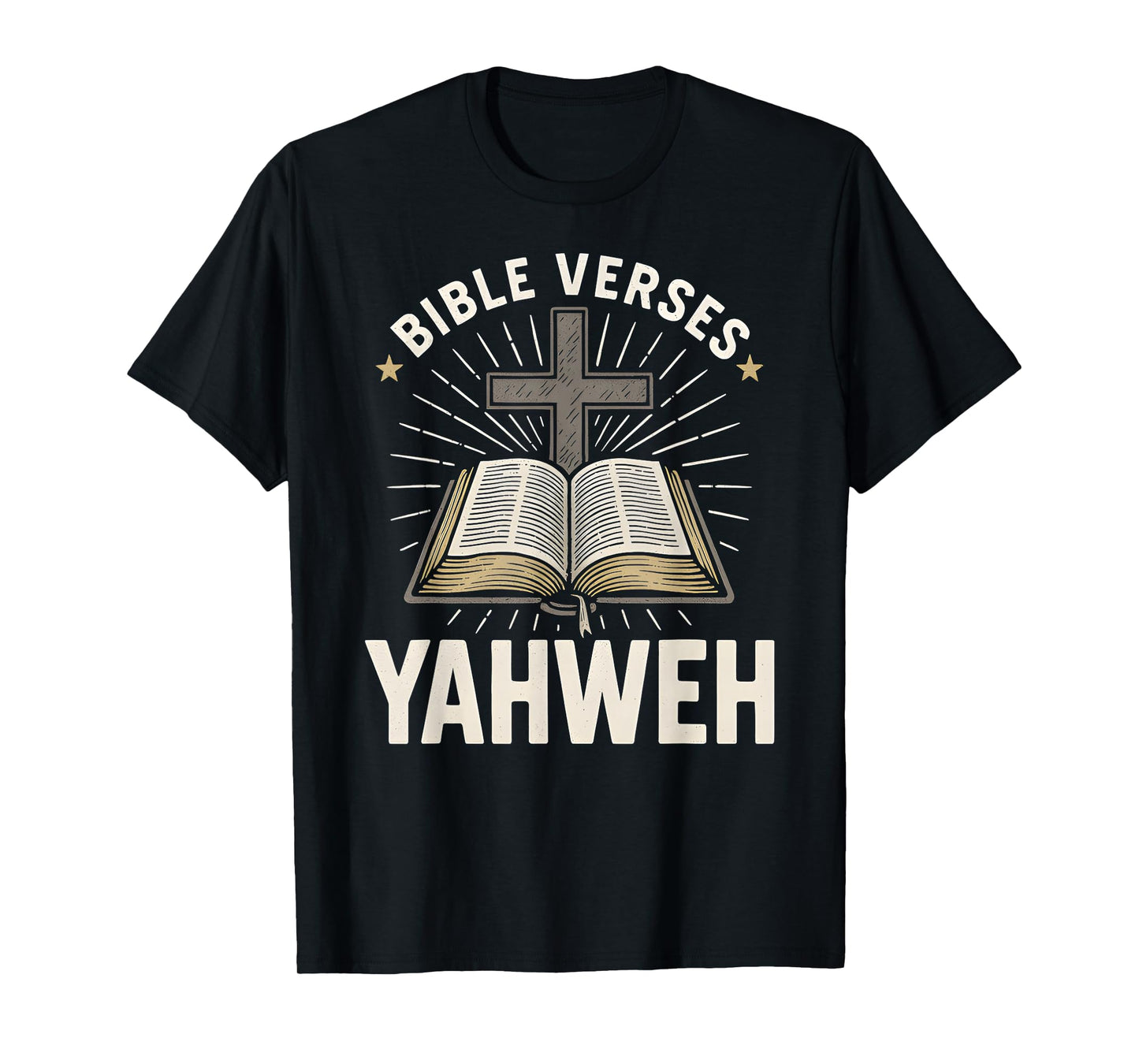 Bible Verse Yahweh Vintage Mens Christian Faith T-Shirt