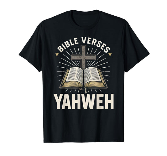 Bible Verse Yahweh Vintage Mens Christian Faith T-Shirt