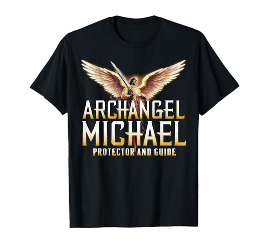 Archangel Michael Catholic Christianity Guardian Angel T-Shirt