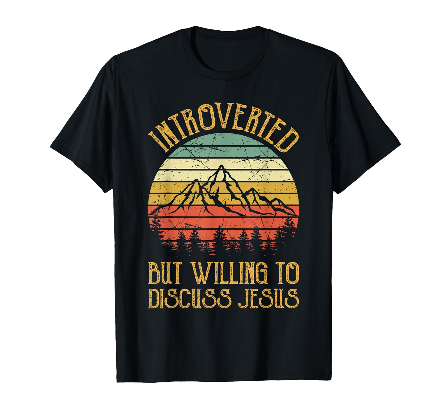 Introverted But Willing To Discuss Jesus Tshirt Christian T-Shirt