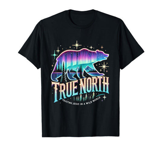 True North Bear Aurora Faith Trusting Jesus Summer Camp T-Shirt