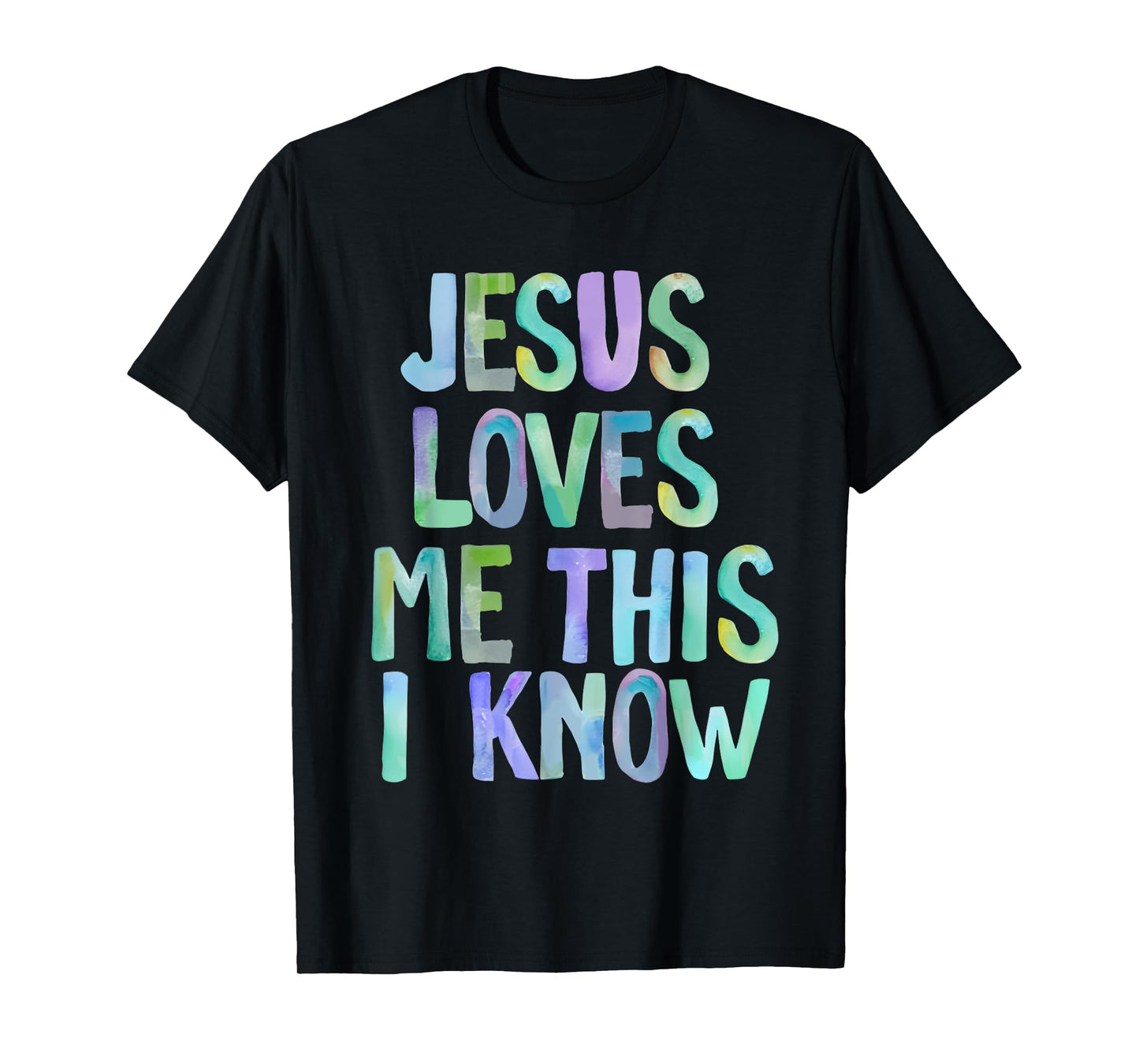 Jesus Loves Me This I Know Christian Saying Bible Verse T-Shirt